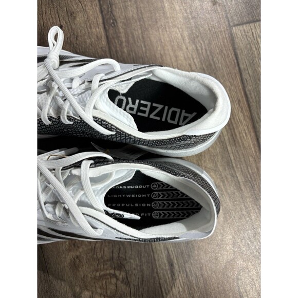 Adidas Adizero Impact TPU White Black Baseball Cleats IH4730 RARE Men’s Size 11 - Picture 2 of 8
